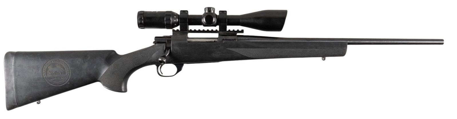 Howa 1500 Ranchland Security 22-250 Bolt Action Rifle: Serial: B194421 Manufacturer: Howa Machinery-Japan/LSI Model: 1500 Ranchland Security Caliber: 22-250 Barrel length: 20 in. OAL: 40.5 in. Condition: Good; chassis has light-moderate wear & handlin