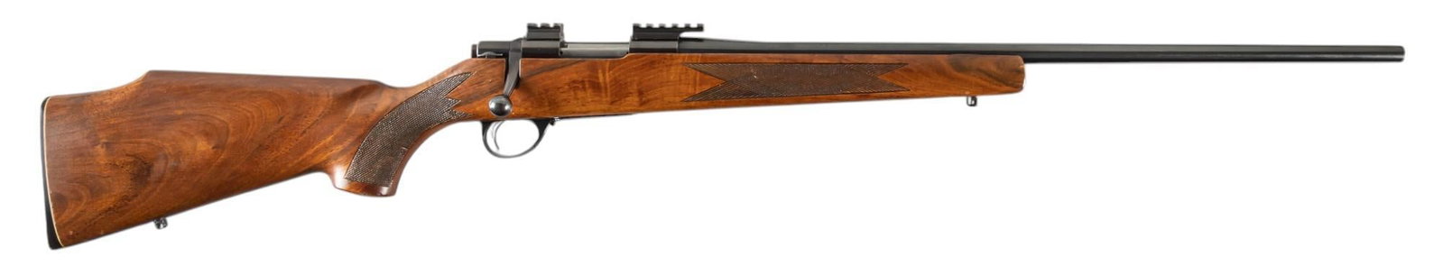 Sako Vixen L461 222 Rem Bolt Action Rifle: Serial: 146588 Manufacturer: Sako-Finland / Garcia Corp. import (c. 1977) Model: Vixen L461 Caliber: 222 Rem Barrel length: 24 in. OAL: 43 in. Condition: Very Good; wood stock has very light handling 