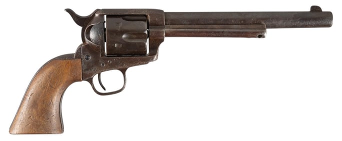 Early Colt 1873 Single Action Army 45 LC Revolver W/ Letter
