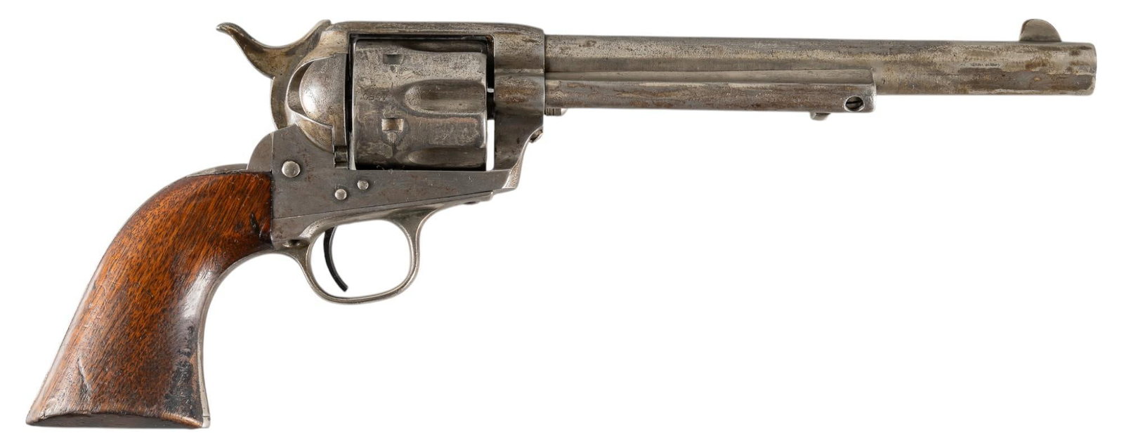 Antique U.S. Marked Colt 1873 Single Action Army 45 LC Revolver W/ Letter: Serial: 48508 Manufacturer: Colt's PT. F.A. Mfg. Co. (c. 1878) Model: 1873 Single Action Army Caliber: 45 LC Barrel length: 7.5 in. OAL: 13 in. Condition: Good-Antique; wood grips have wear & 
