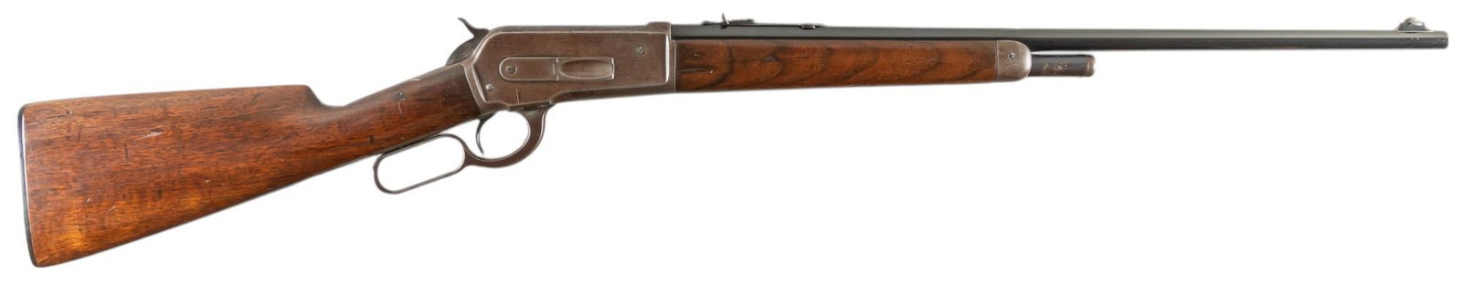 Special Order Winchester Model 1886 33 WCF Lever Action Rifle W/ Letter: Serial: 145658 Manufacturer: Winchester Repeating Arms Co. (c. 1909) Model: 1886 Caliber: 33 WCF Barrel length: 24 in. OAL: 42.5 in. Condition: Good; wood stock & forend have moderate wear handlin