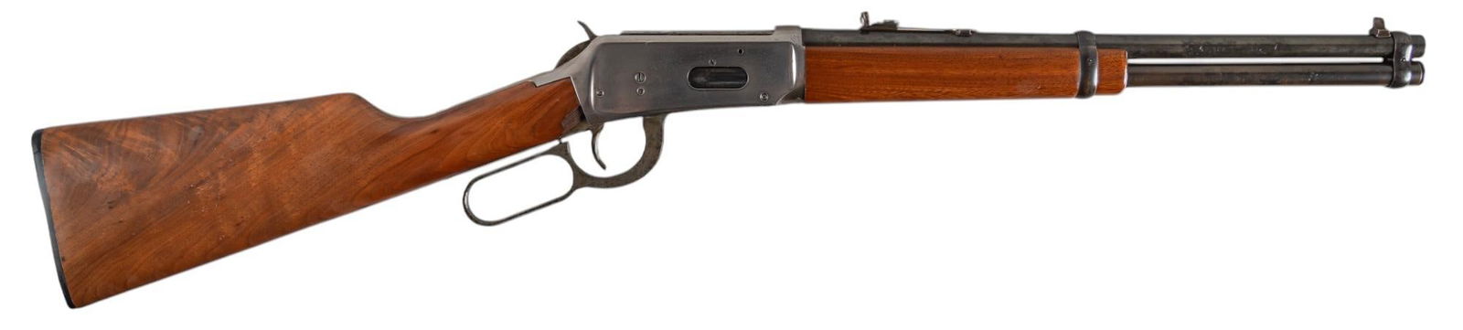 Winchester Model 94 Trapper Carbine 30-30 Win. Lever Action Rifle: Serial: 4866972 Manufacturer: Winchester (c. 1980) Model: 94 Trapper Carbine Caliber: 30-30 Win. Barrel length: 16 in. OAL: 34.25 in. Condition: Good; stock & forend have light wear & handling