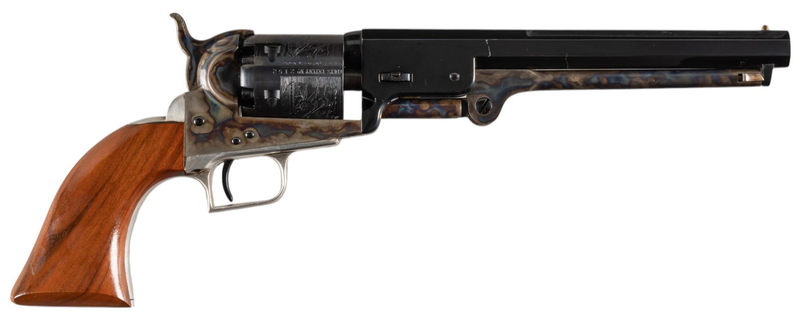 Cased Colt 1851 Navy Ulysses S. Grant 36 Cal. Revolver: Serial: 2152USG Manufacturer: Colt's PT. F.A. Mfg. Co. (c. 1971) Model: 1851 Navy Ulysses S. Grant Commemorative (#2152 of 4750) Caliber: 36 Cal. Barrel length: 7.5 in. OAL: 13 in. (case: 14.25 in