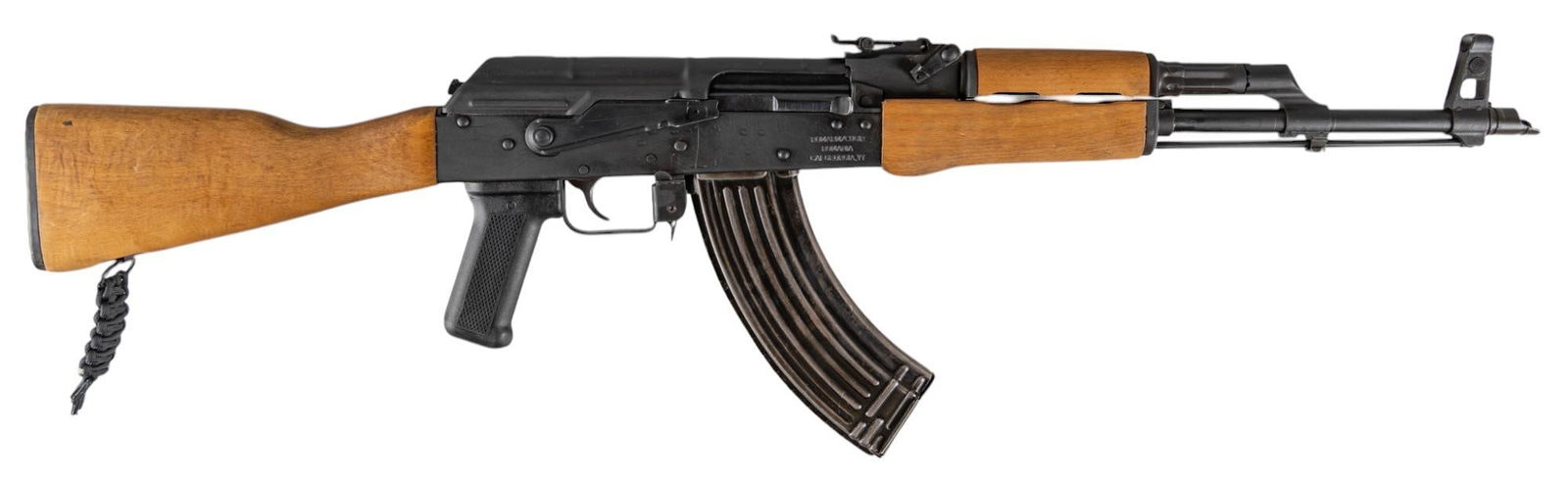 Romarm WASR-10 7.62x39 Semi Auto Rifle: Serial: A1-7345-13 Manufacturer: Romarm-Cugir, Romania / CAI Model: WASR-10 Caliber: 7.62x39 Barrel Length: 16 in. OAL: 35.25 in. Condition: Good; wood stock & forend have light handling marks; ba