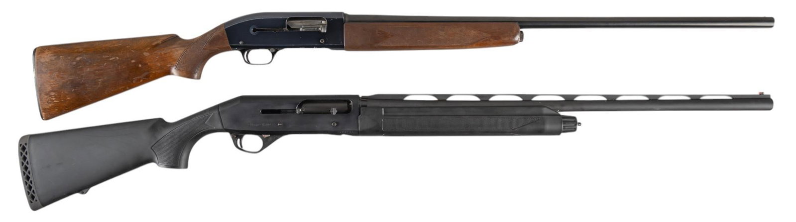Winchester Model 50 and Stoeger M3500 12 Ga Shotguns: Serial: (1) 165926A; (2) 1425729 Manufacturer: (1) Winchester (c. 1960); (2) Stoeger-Turkey / Stoeger Inc. Model: (1) 50; (2) M3500 Caliber: (1) 12 Ga. (fixed full choke); (2) 12 Ga. (screw-in mod cho