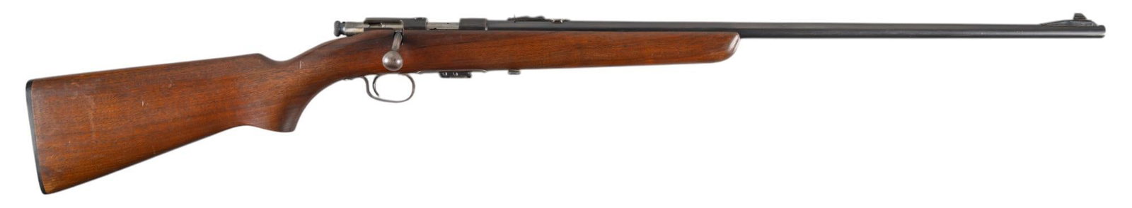 Winchester Model 69 22 Short Bolt Action Rifle: Serial: NSN Manufacturer: Winchester Repeating Arms Co. Model: 69 Caliber: 22 Short Barrel length: 25 in. OAL: 42 in. Condition: Good; wood stock has moderate handling marks; barrel & receiver hav