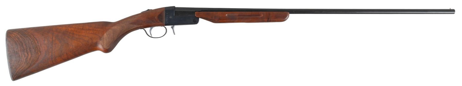 Yildiz Model TK-36 410 Single Shot Shotgun: Serial: S66827 Manufacturer: Yildiz-Turkey / Academy, LTD.-Katy, TX Model: TK-36 Caliber: 410 bore Barrel length: 28 in. (3 in. chamber) OAL: 44 in. Condition: Good; wood stock & forend have very 