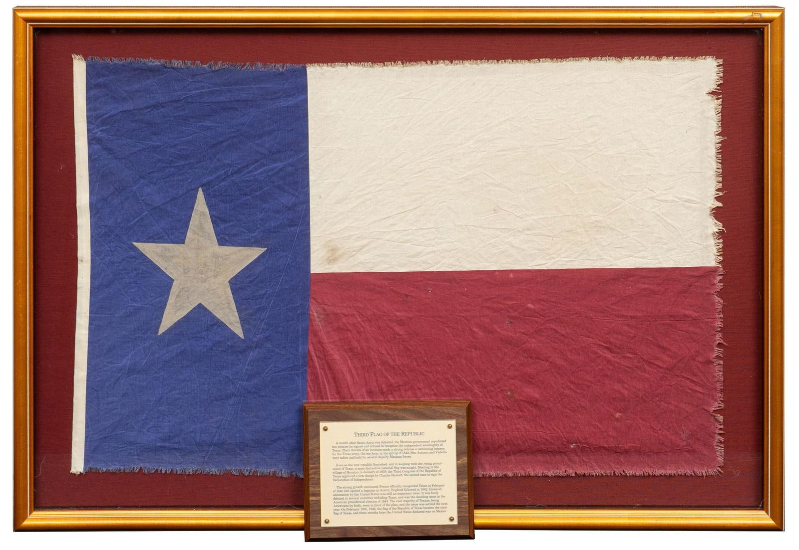 Framed Third Flag of the Republic (1 of 5)