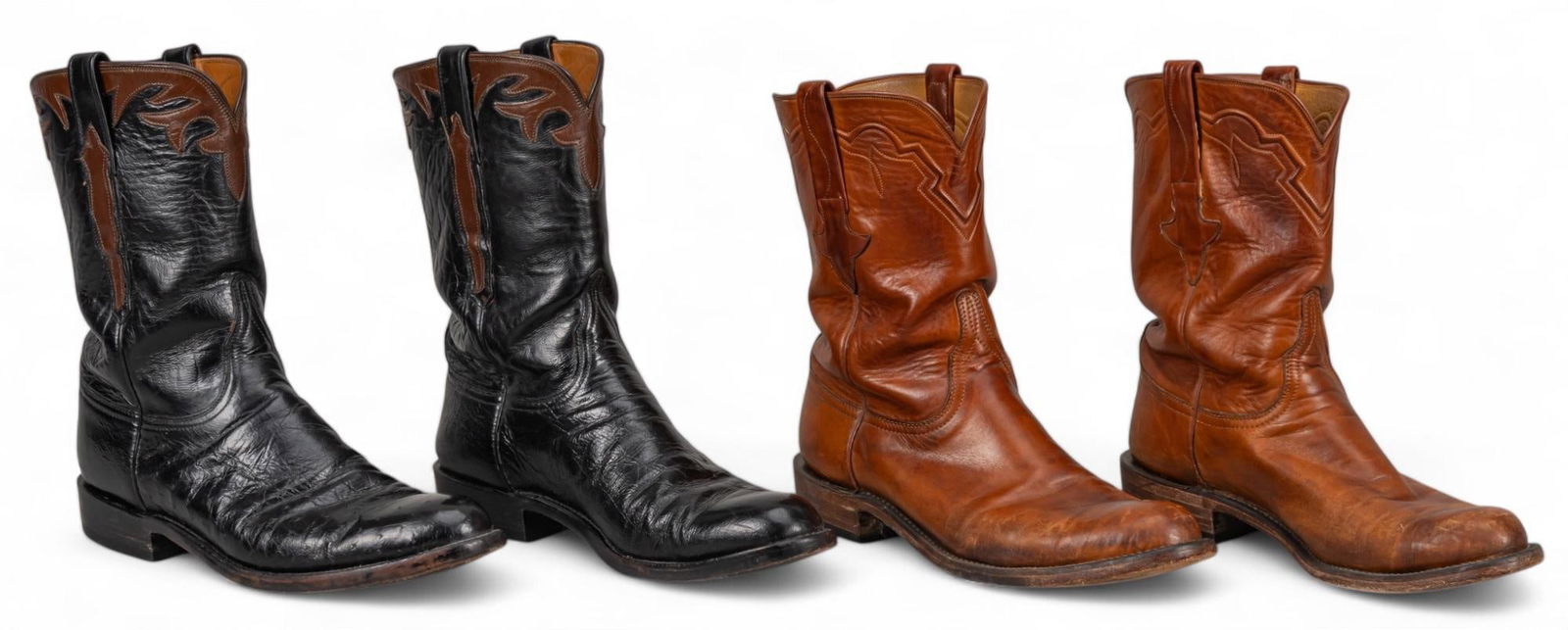 (2) Pairs of Lucchese Cowboy Boots (1 of 11)