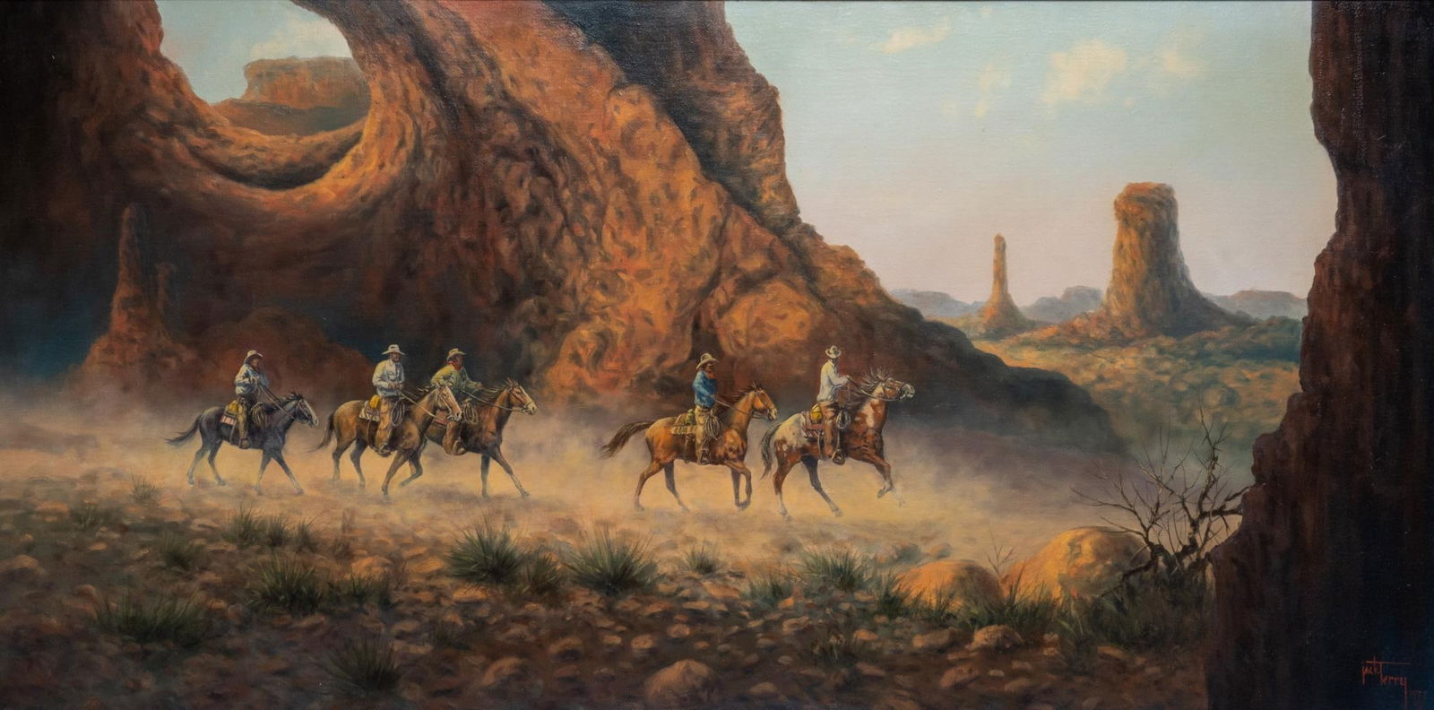Jack Terry, Cowboys in Canyon, 1977 (1 of 4)