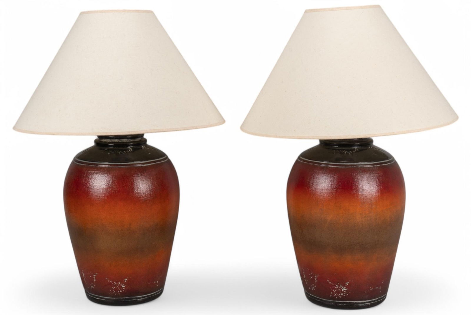 Pair of Southwestern Style Table Lamps (1 of 8)