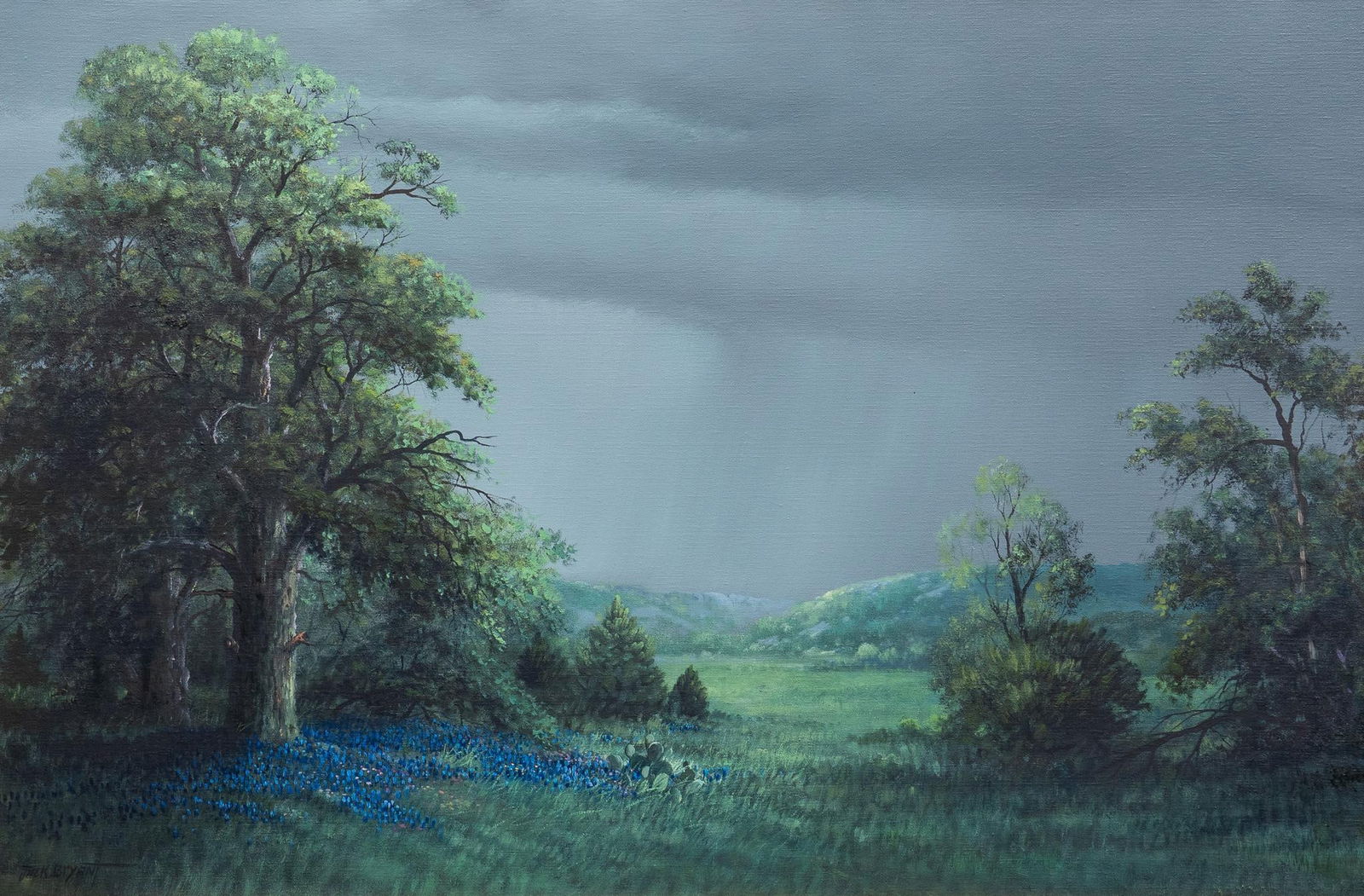 Jack Bryant, Sr., Stormy Bluebonnet Landscape (1 of 6)