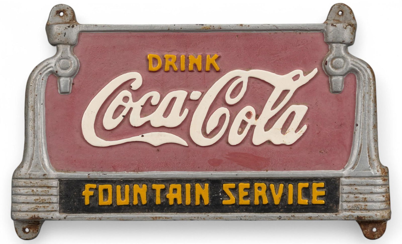 Cast Iron Coca-Cola Sign (1 of 5)