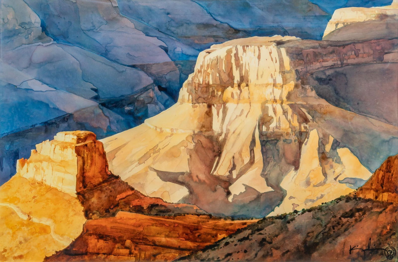 Mike King-Prime, "Butte, Blue, and Purple" (1 of 6)