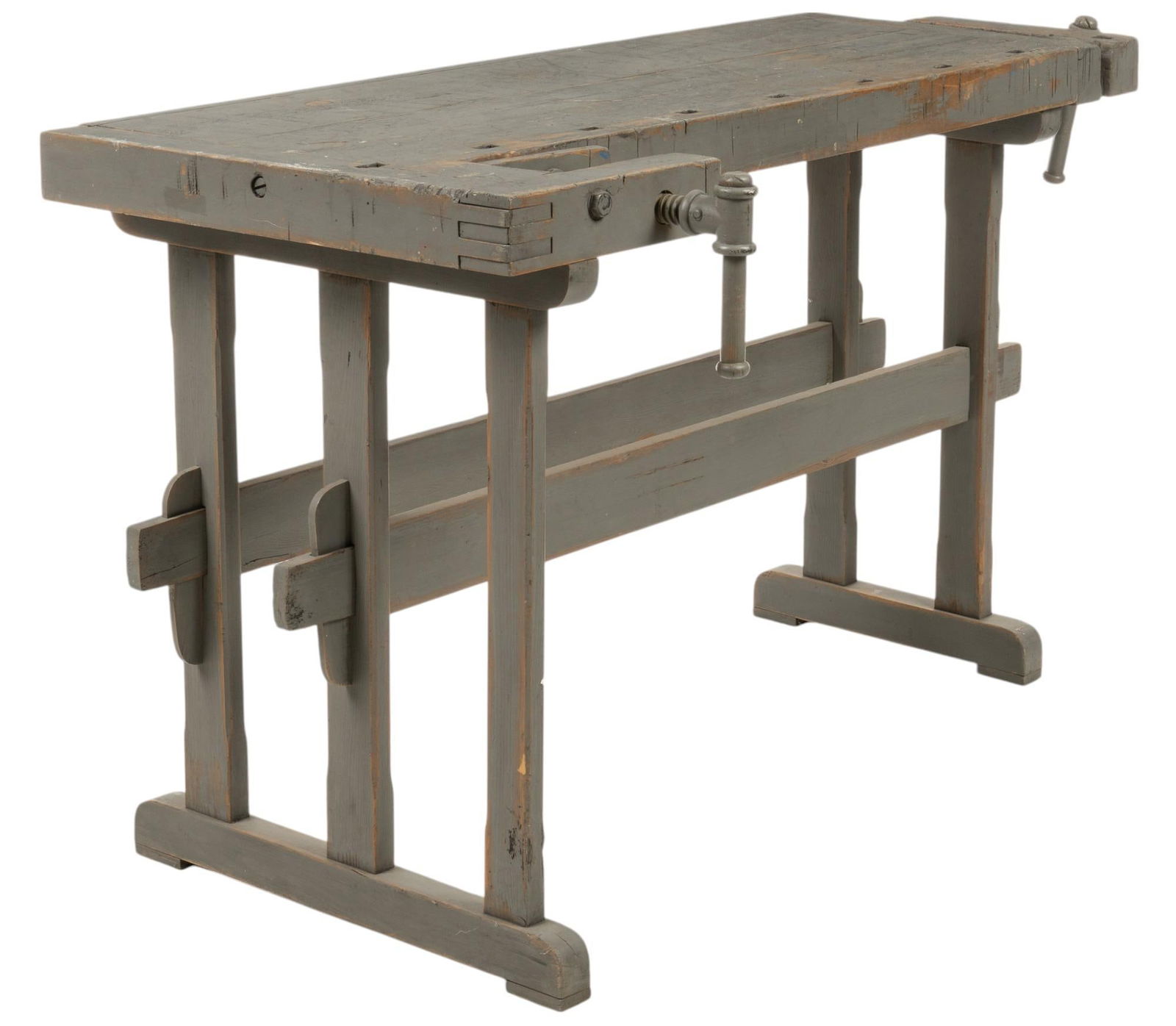 Painted Rustic Work Bench (1 of 8)