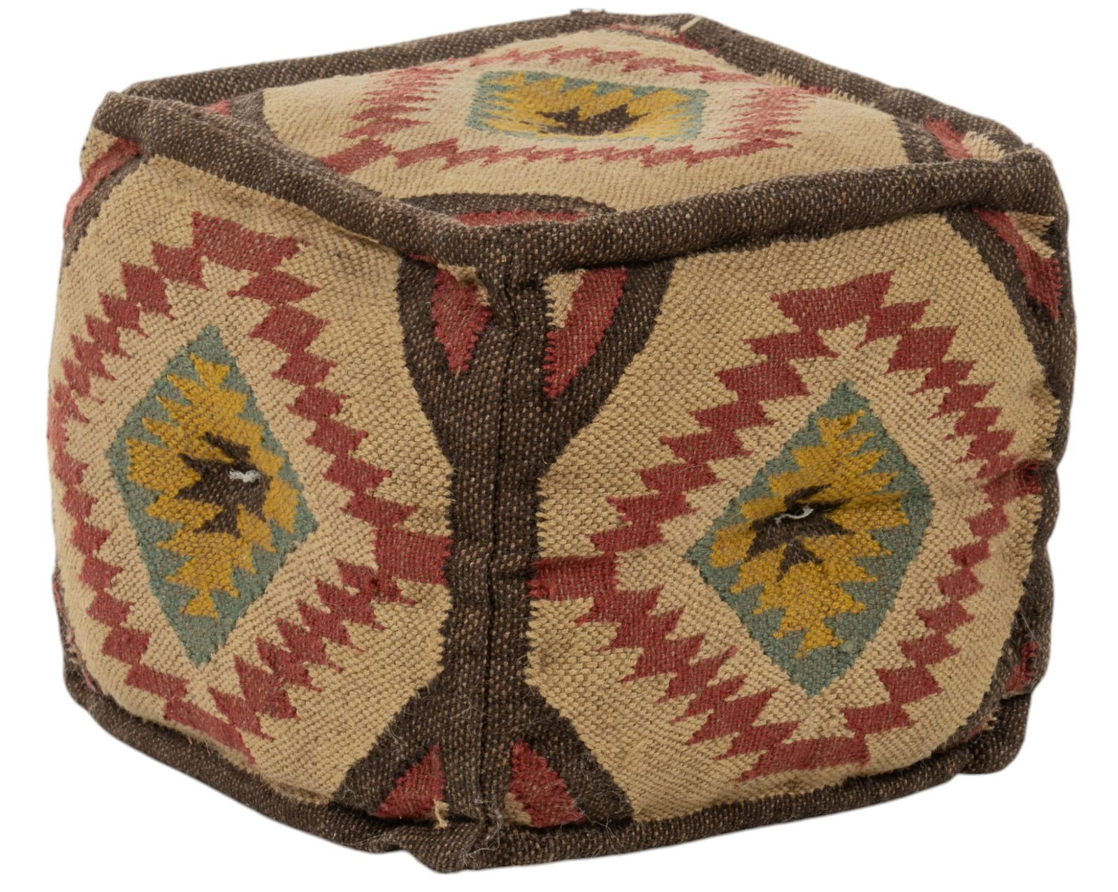 Southwestern Style Woven Ottoman (1 of 6)