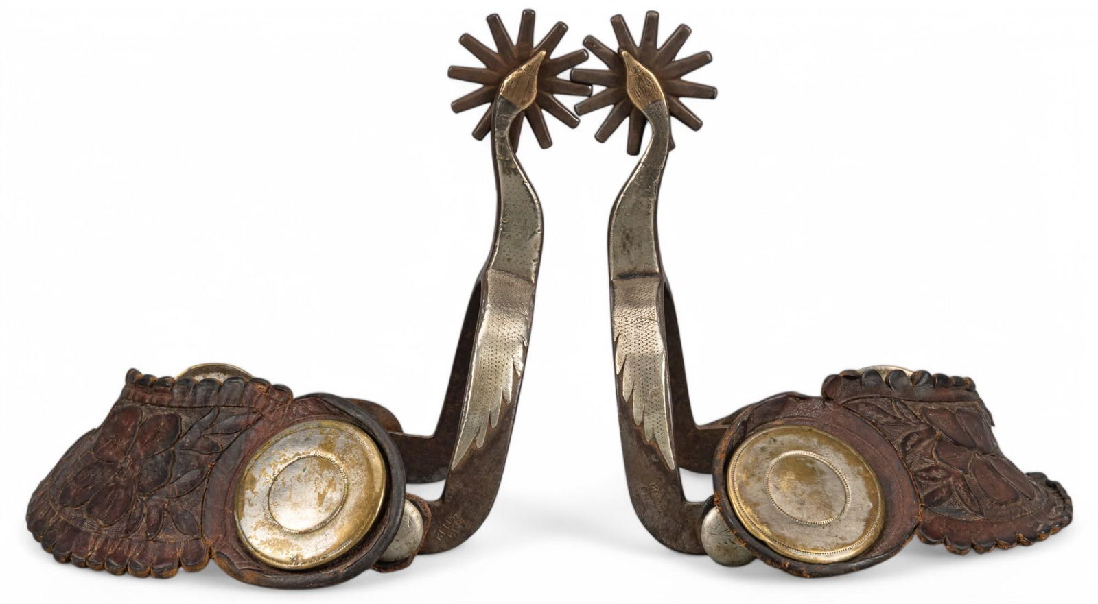 Pair of Kelly Bros. Flying Gooseneck Spurs (1 of 9)