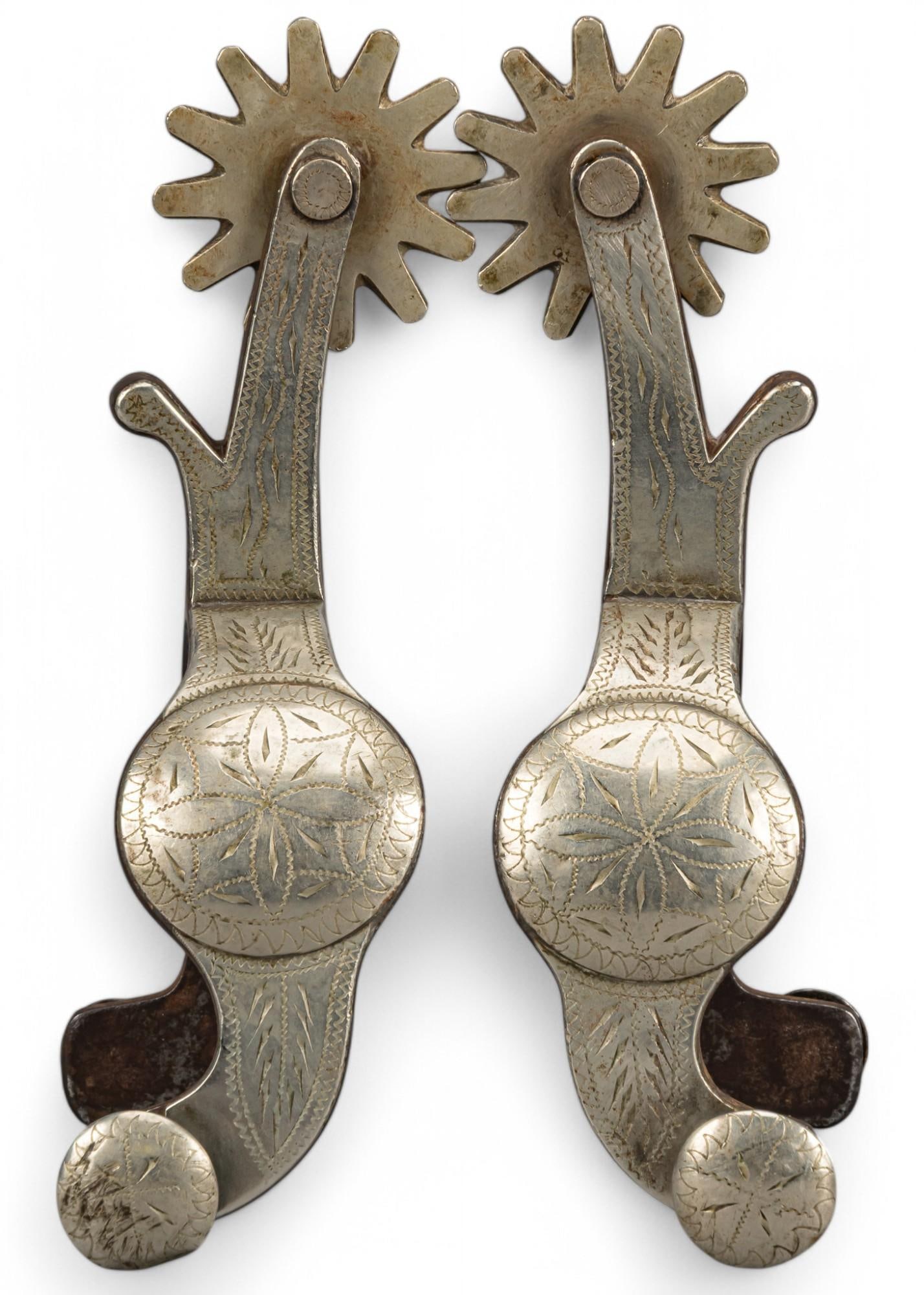 Pair of Side Marked Crockett Spurs (1 of 5)