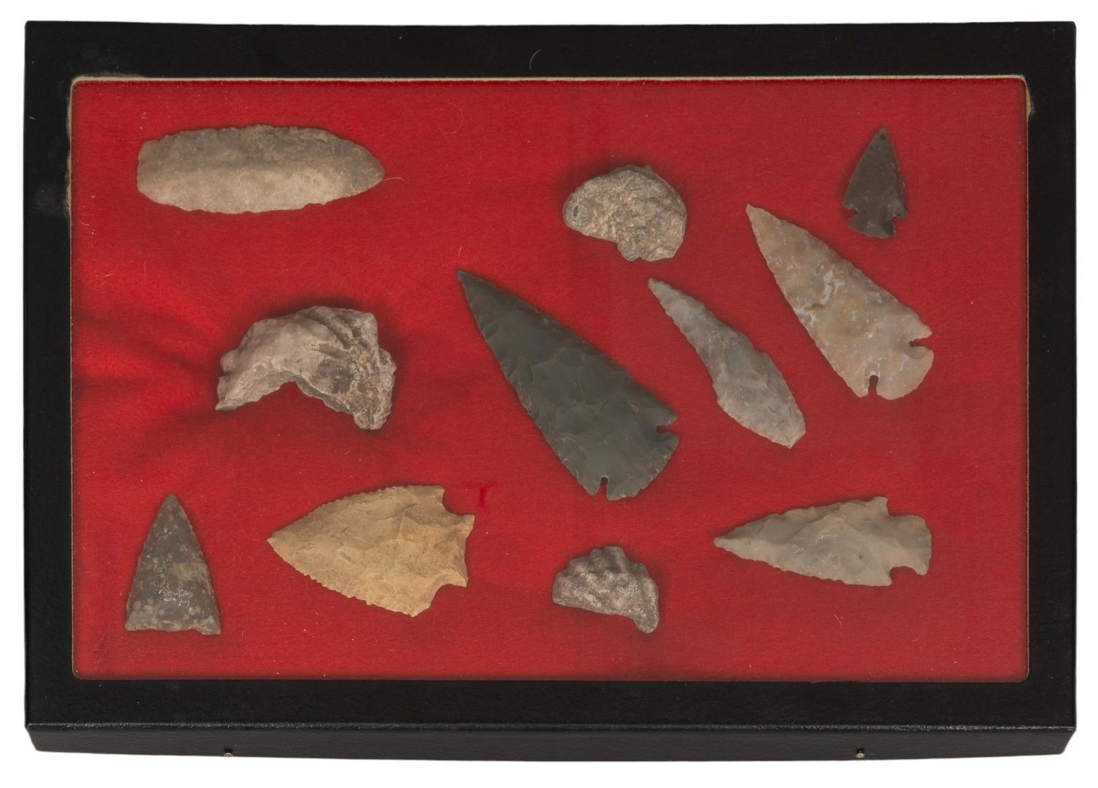 Collection of Framed Projectile Points (1 of 5)