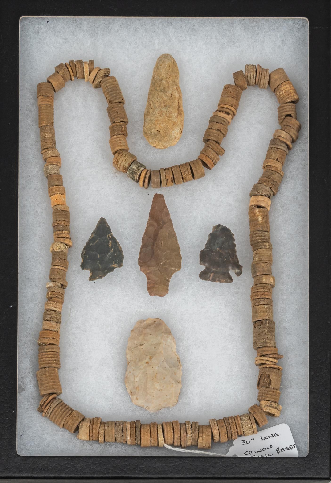 Framed Collection of Primitive Items (1 of 5)