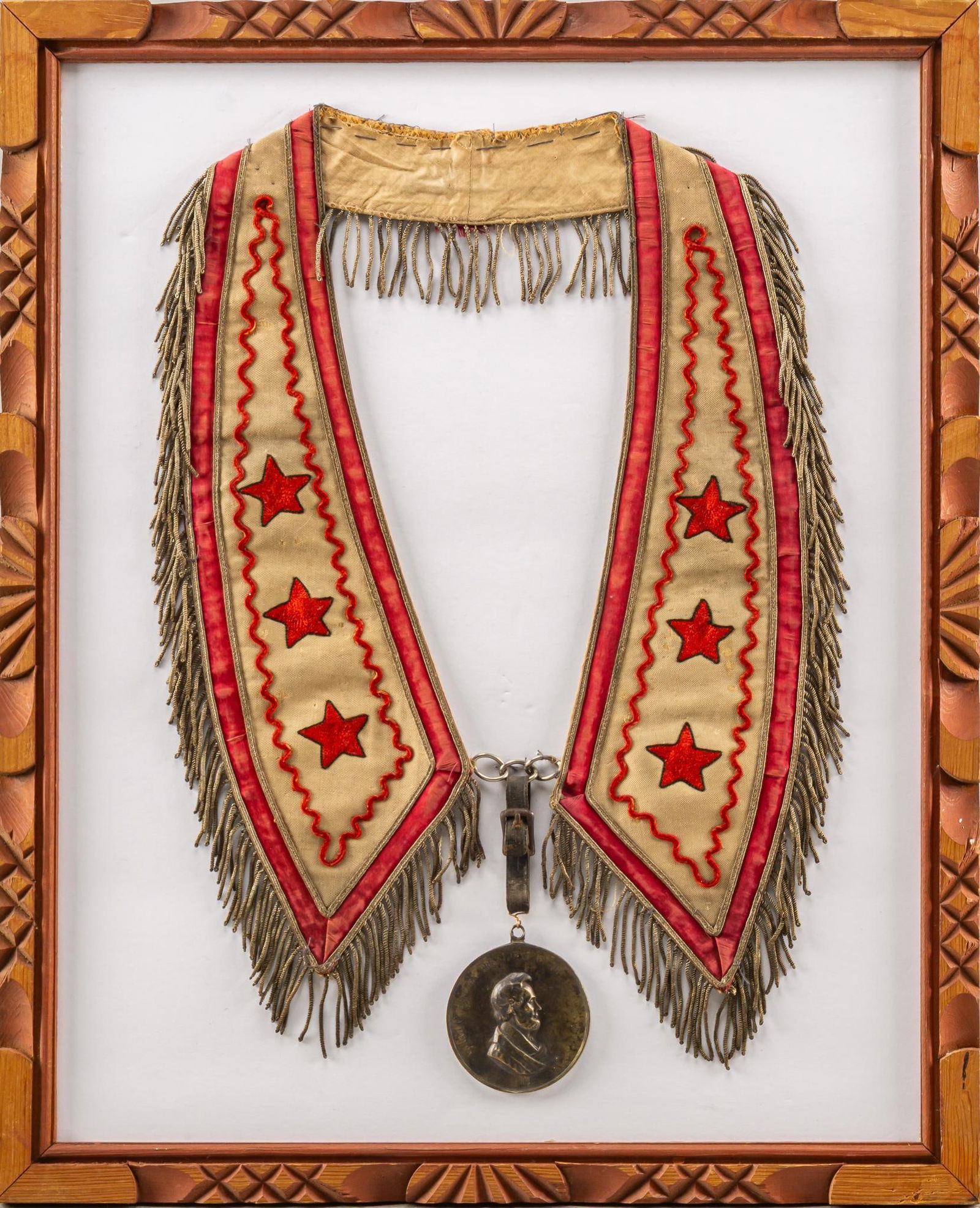 1862 Abraham Lincoln Native American Peace Medal with Sash (1 of 6)