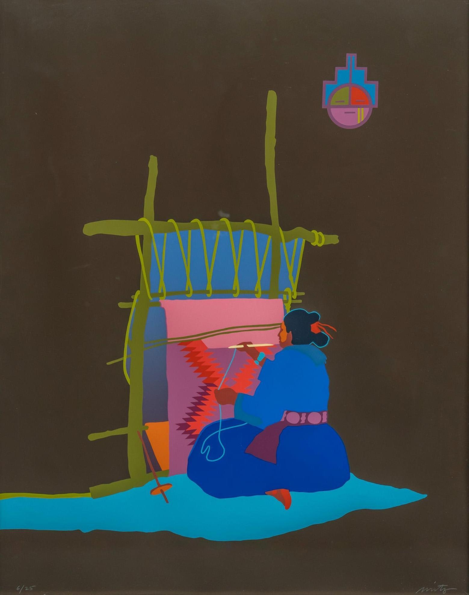 John Nieto, Navajo Weaver Serigraph (1 of 5)