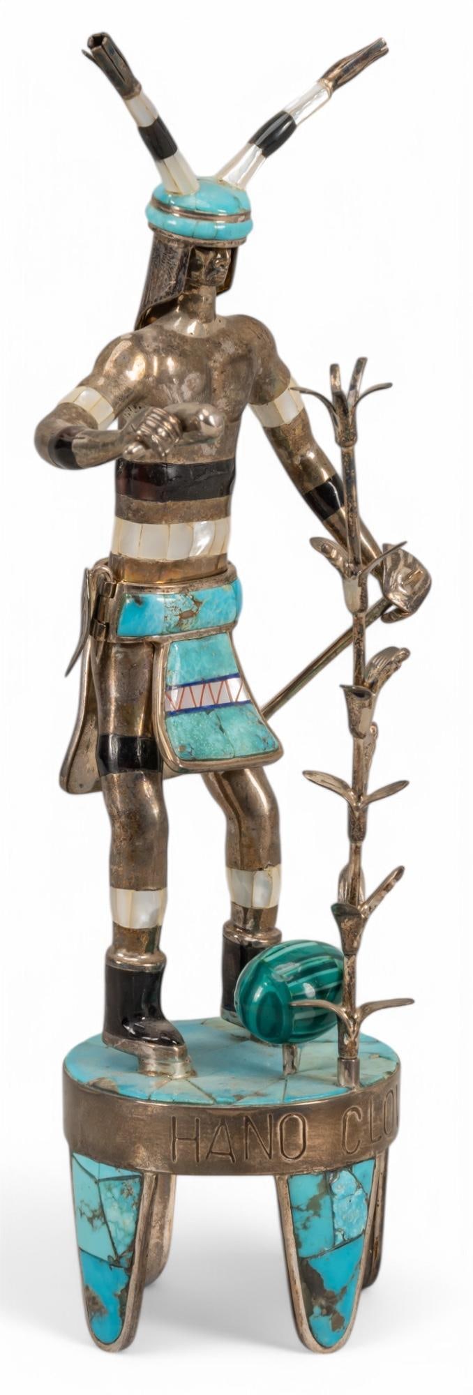 David Freeland, Jr., "Hano Clown" Sterling Kachina (1 of 13)
