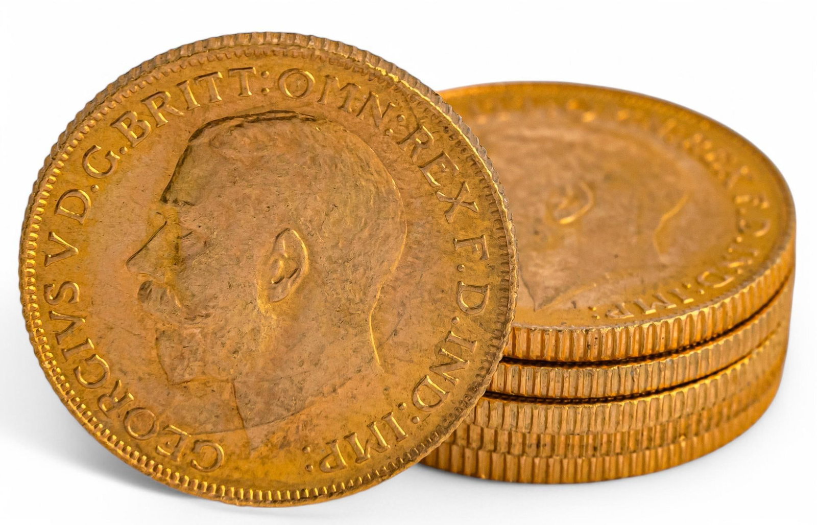 (6) English Sovereign Gold Coins: Six English sovereign gold coins Total weight: 47.8 g €œProperty from the estate of a life-long resident of the historic Jefferson neighborhood of San Antonio, Texas€