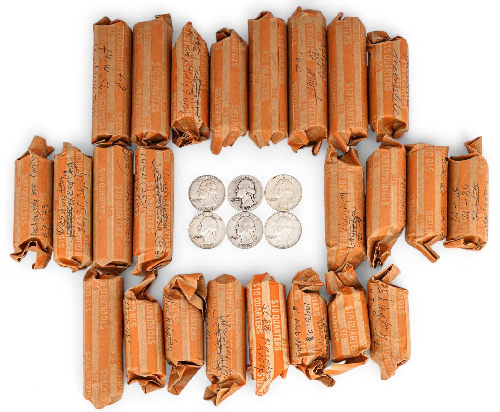 Large Collection of Silver Quarters (1 of 3)