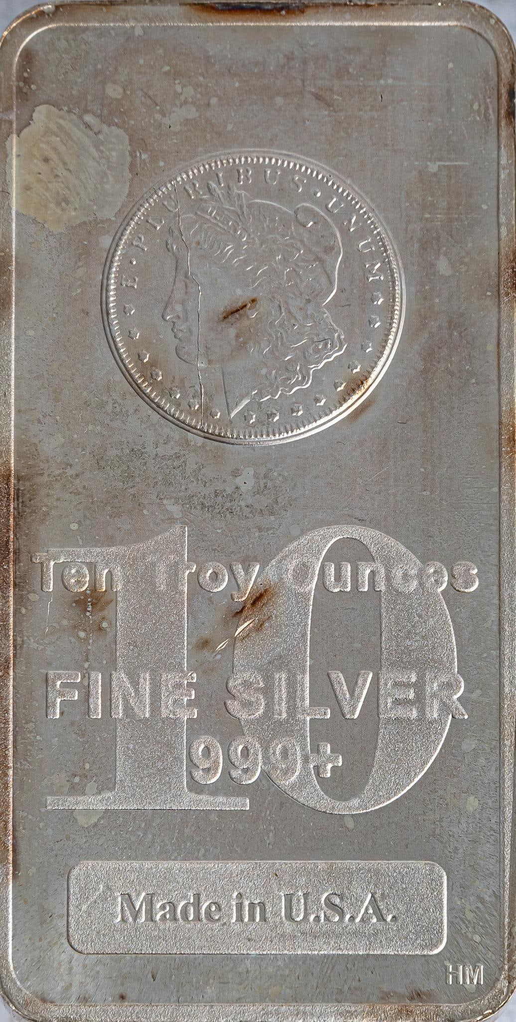 (1) USA 10 ozt Fine Silver Bar (1 of 2)