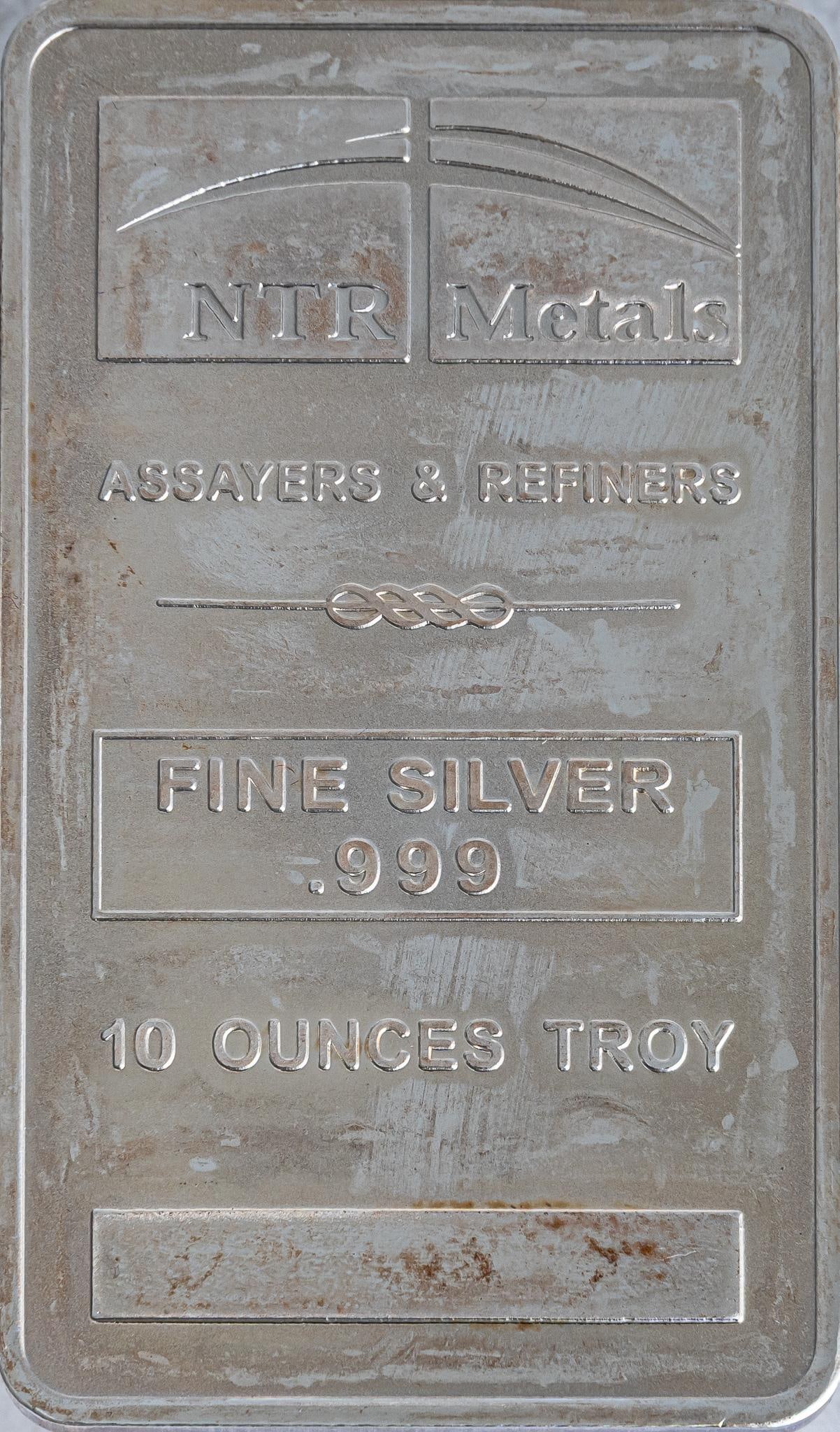 (1) NTR 10 ozt Fine Silver Bar (1 of 2)