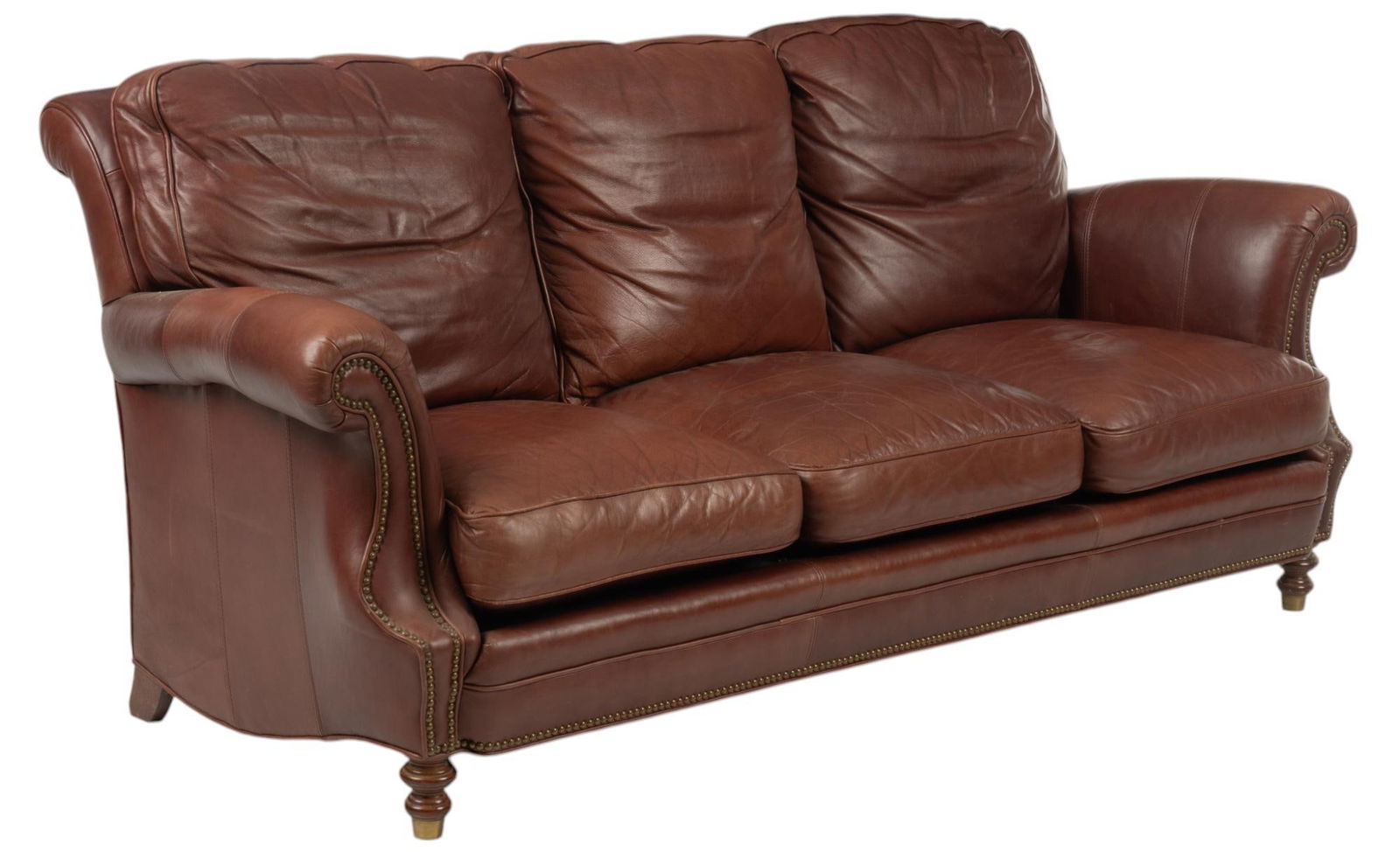Brandon Collection Leather Sofa (1 of 8)
