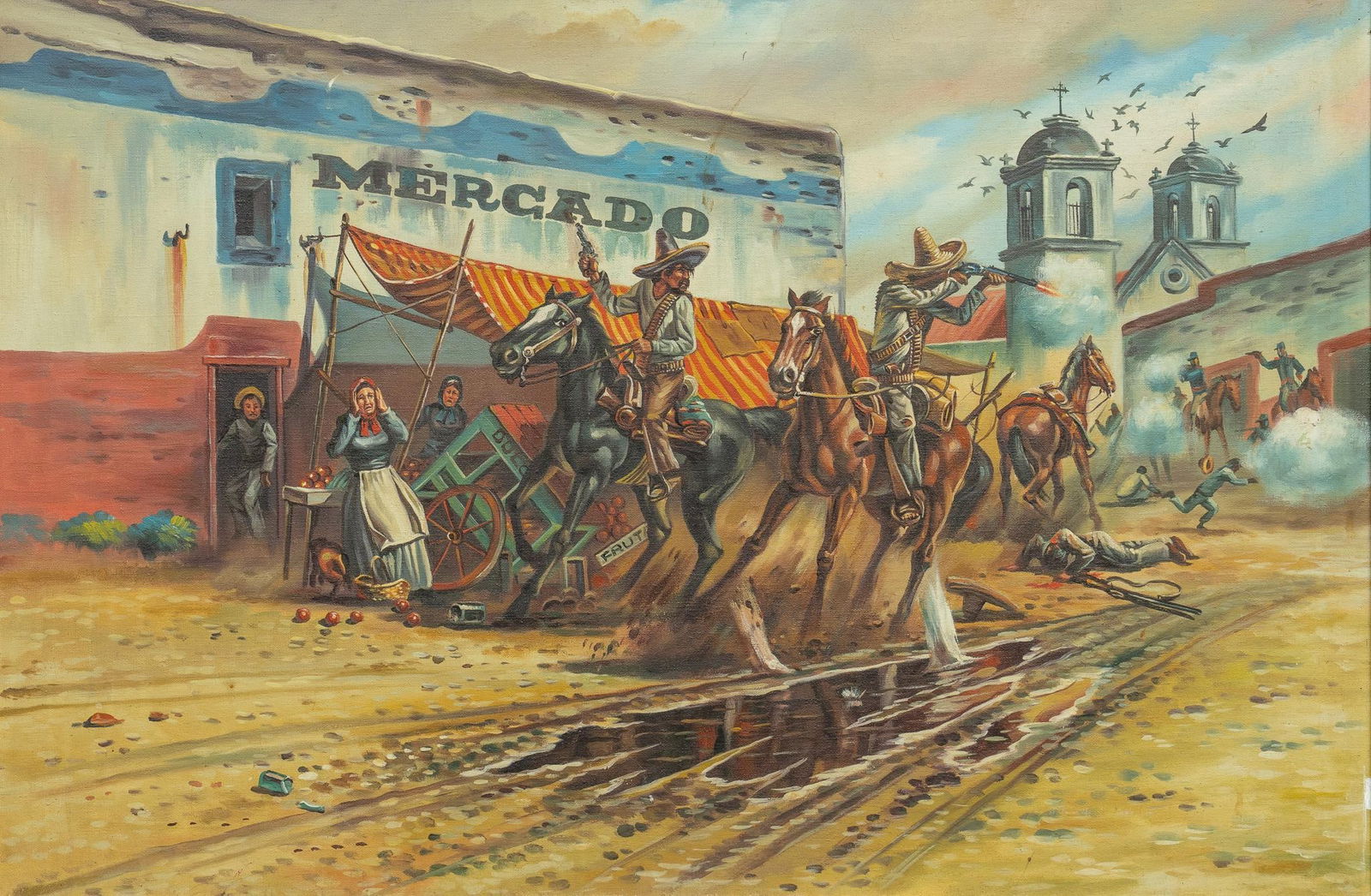 After Donald Yena, "Trouble at the Mercado" (1 of 5)