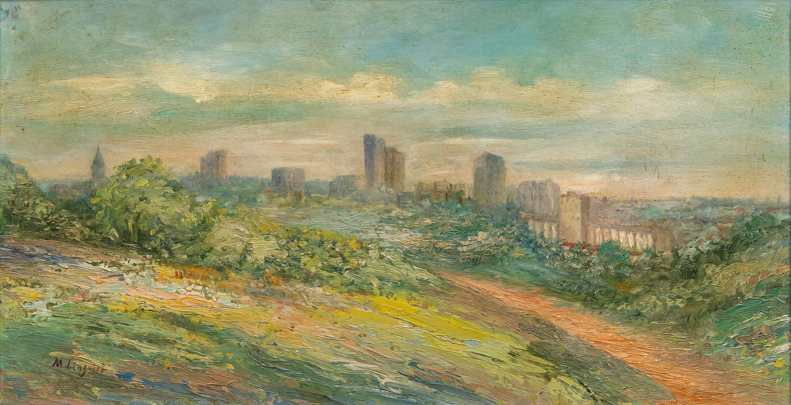 M. Lingquist, Early Fort Worth Skyline (1 of 5)