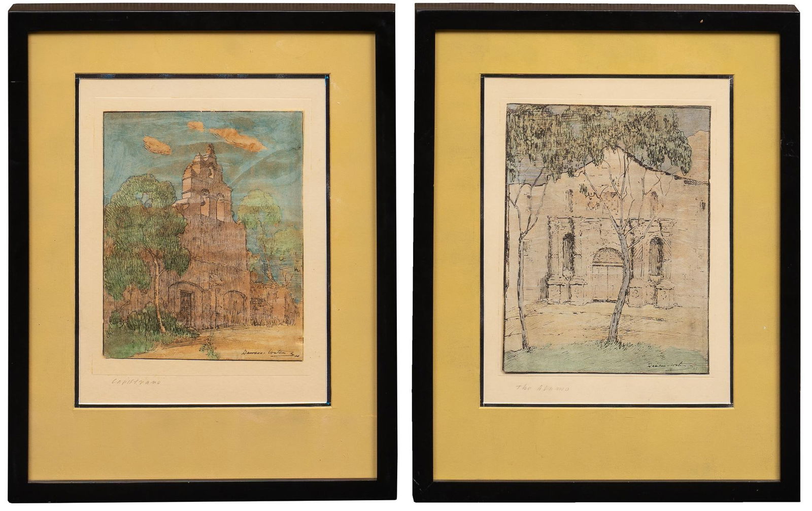 Dawson Dawson-Watson, (2) Vintage Lithographs (1 of 12)