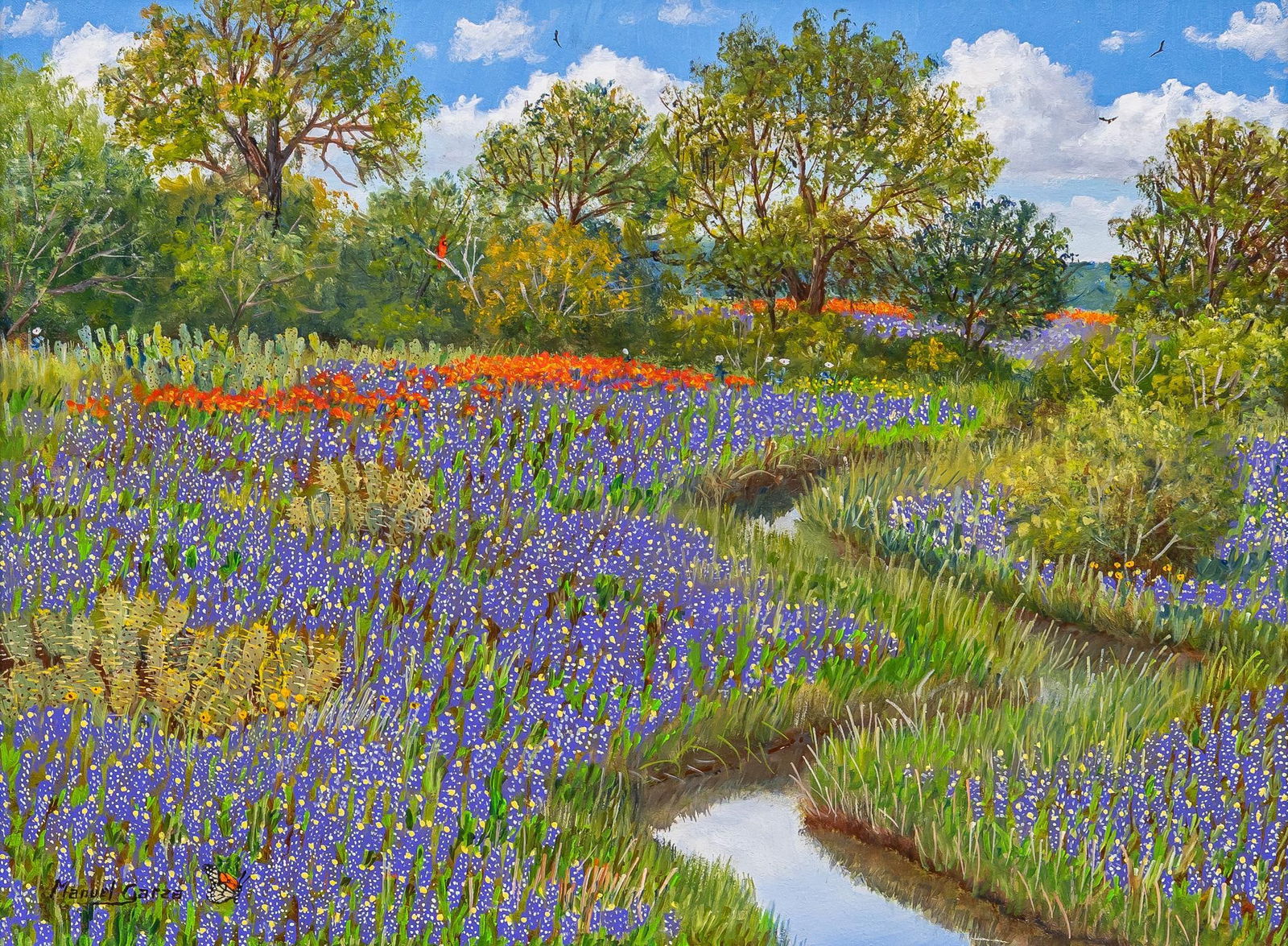 Manuel Garza, Winding Creek and Bluebonnets (1 of 5)