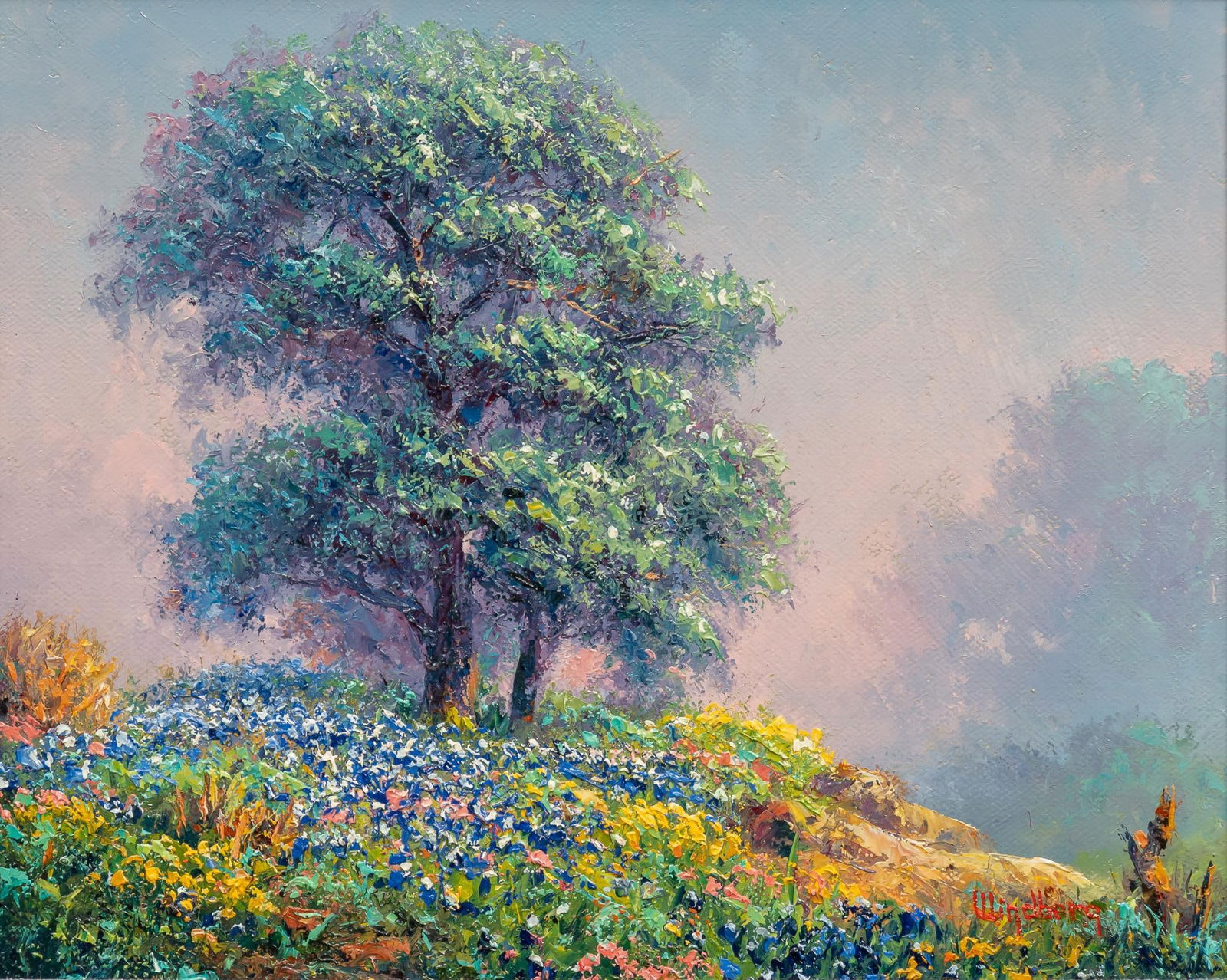 Dalhart Windberg, Oak and Bluebonnets (1 of 7)