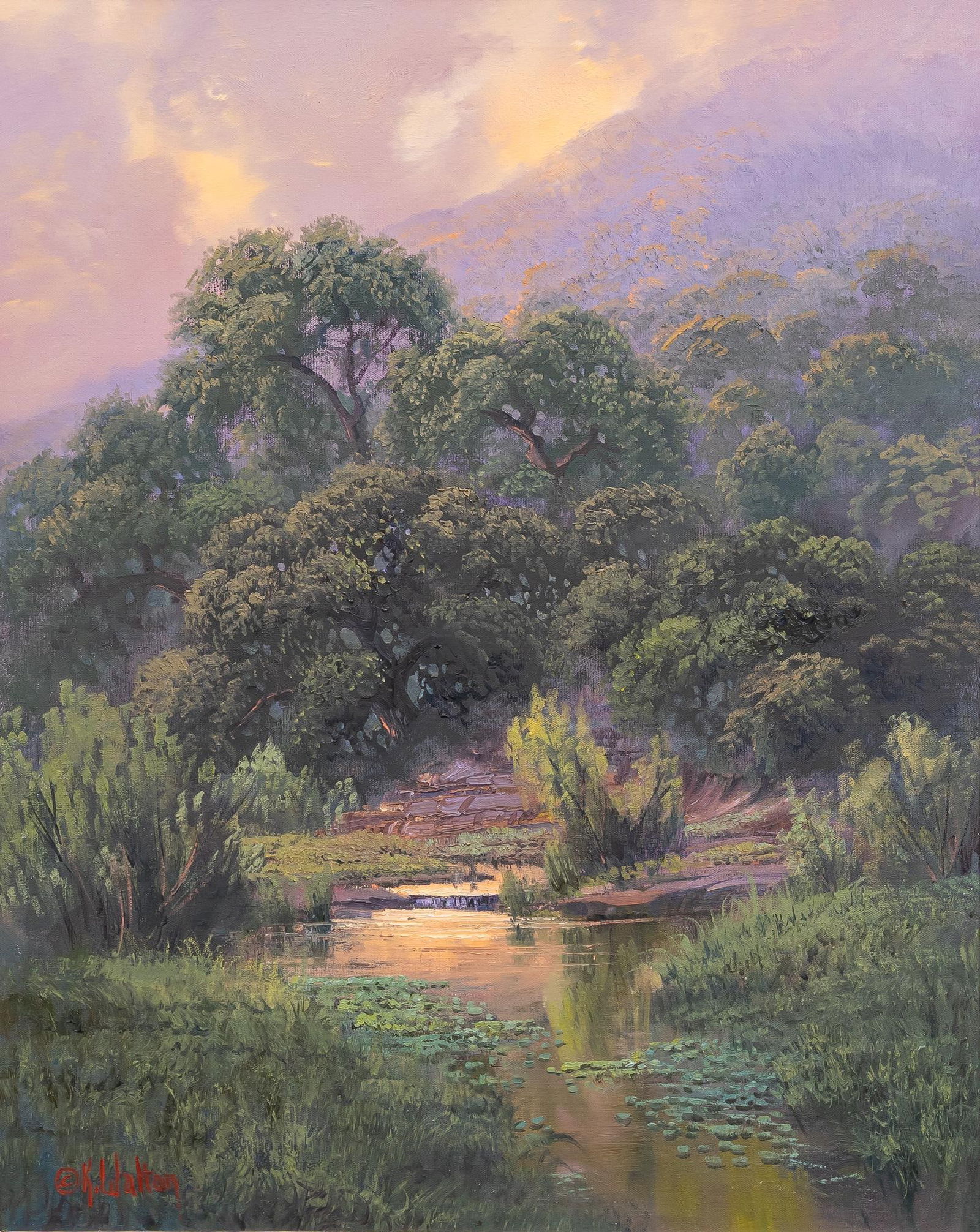 Kay Walton, Trees and River (1 of 5)