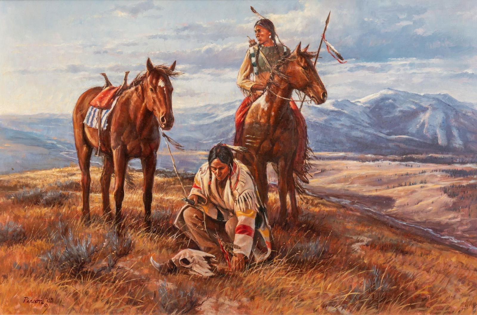 Del Parson, Native American Scene (1 of 6)