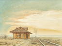 David Sanders, West Texas Train Station, 1971