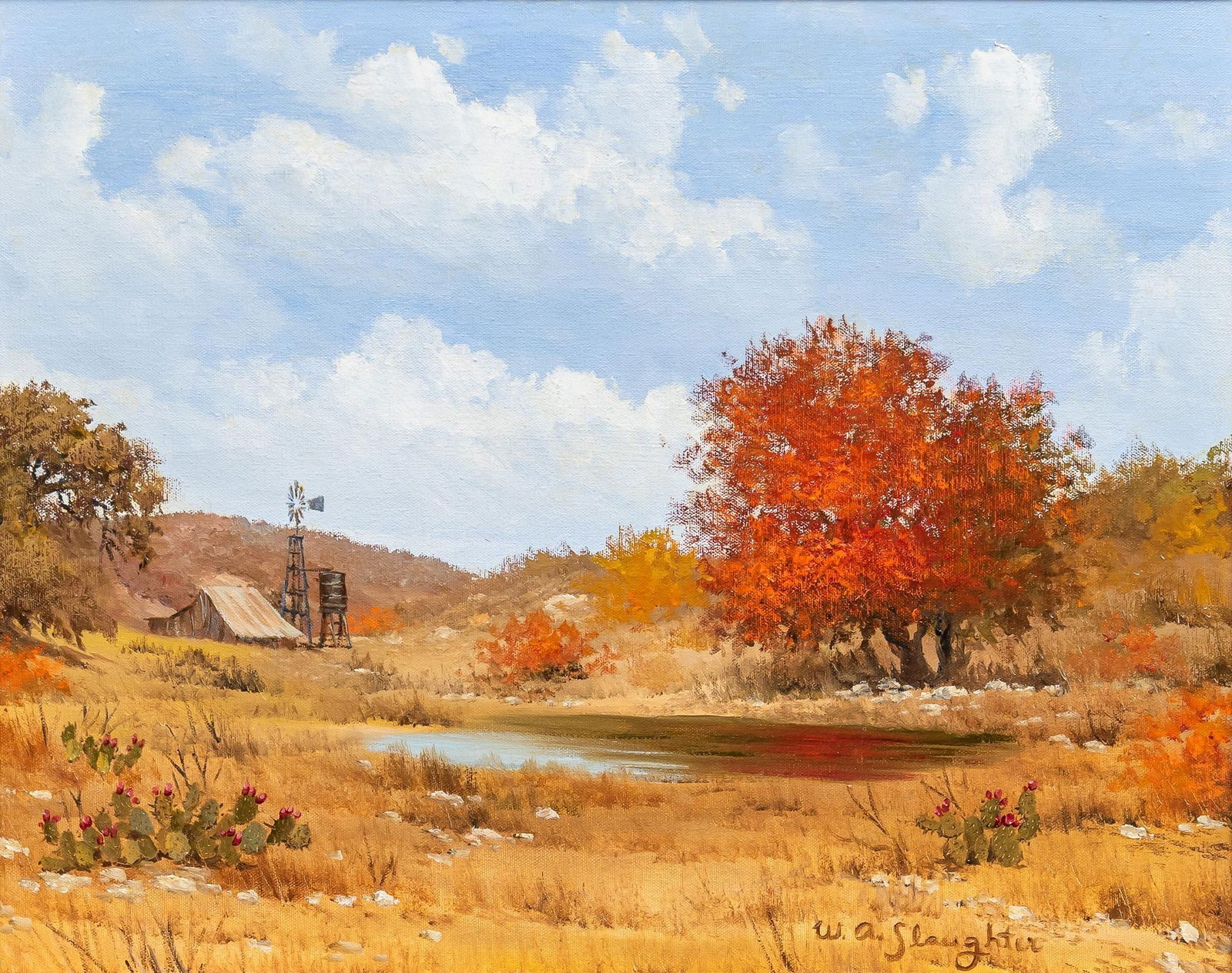 W. A. Slaughter, Autumn Windmill (1 of 5)