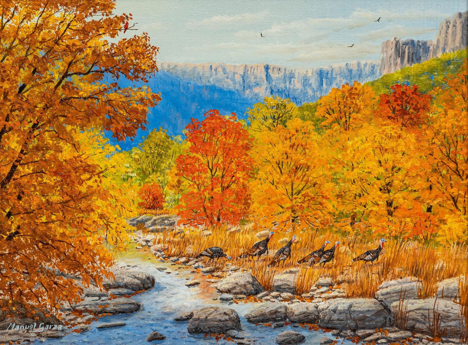 Manuel Garza, Turkeys in Fall (1 of 7)