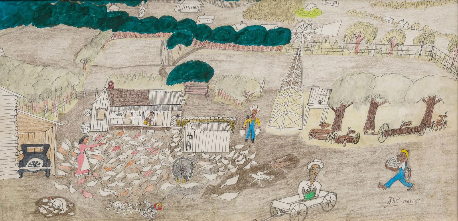 Johnny Banks, Feeding the Chickens (1 of 5)