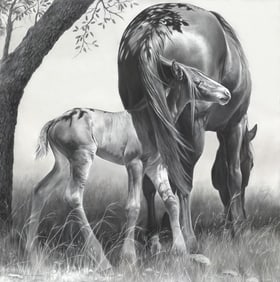 Mary Ross Buchholz, "Finding a Nice Shady Spot"
