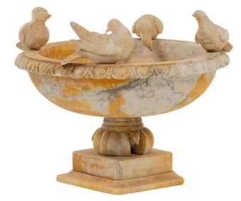 Alabaster Bird Bath