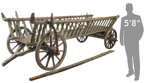 Primitive Style Hay Wagon