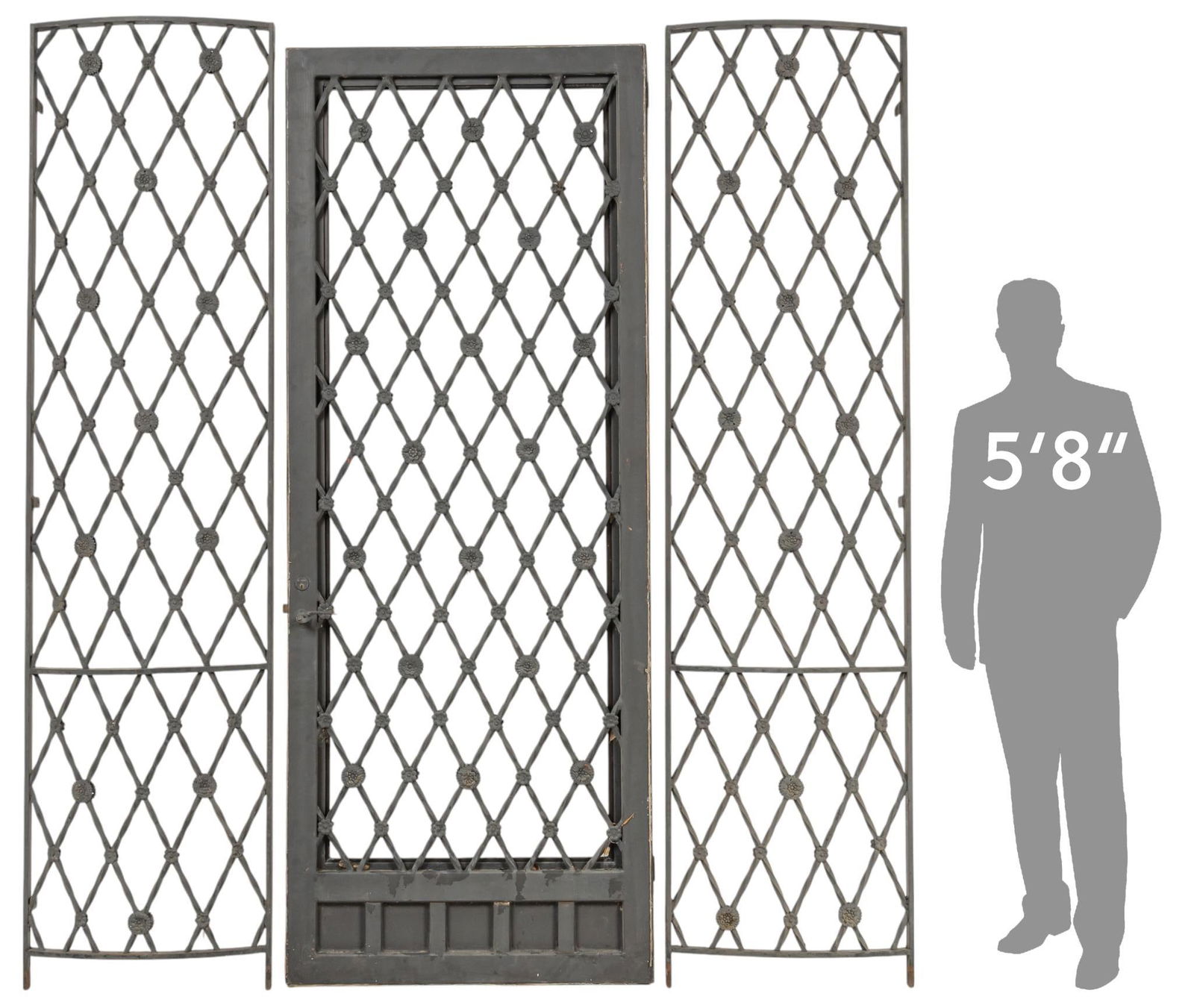 (3) Iron Architectural Pieces (1 of 10)