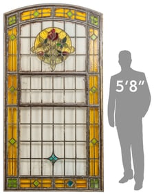 Vintage Stained Glass Window