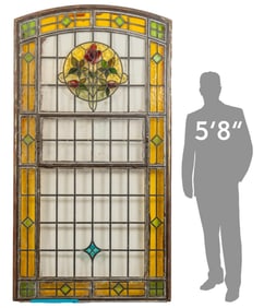 Vintage Stained Glass Window