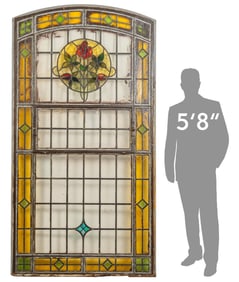 Vintage Stained Glass Window